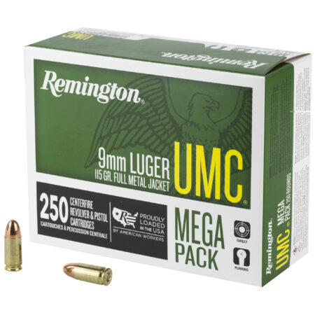 Rem Umc Mp 9mm 115gr Fmj 250-1000