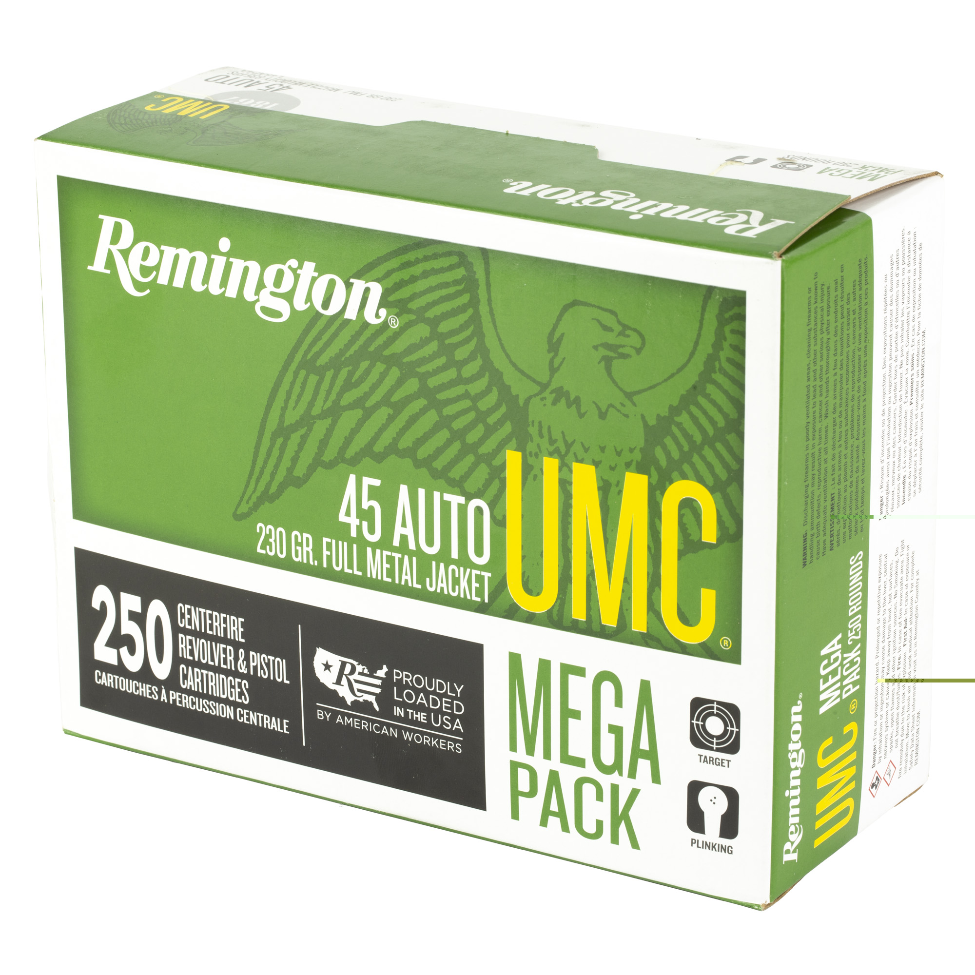 Rem Umc Mp 45acp 230gr Fmj 250-1000 - Image 3