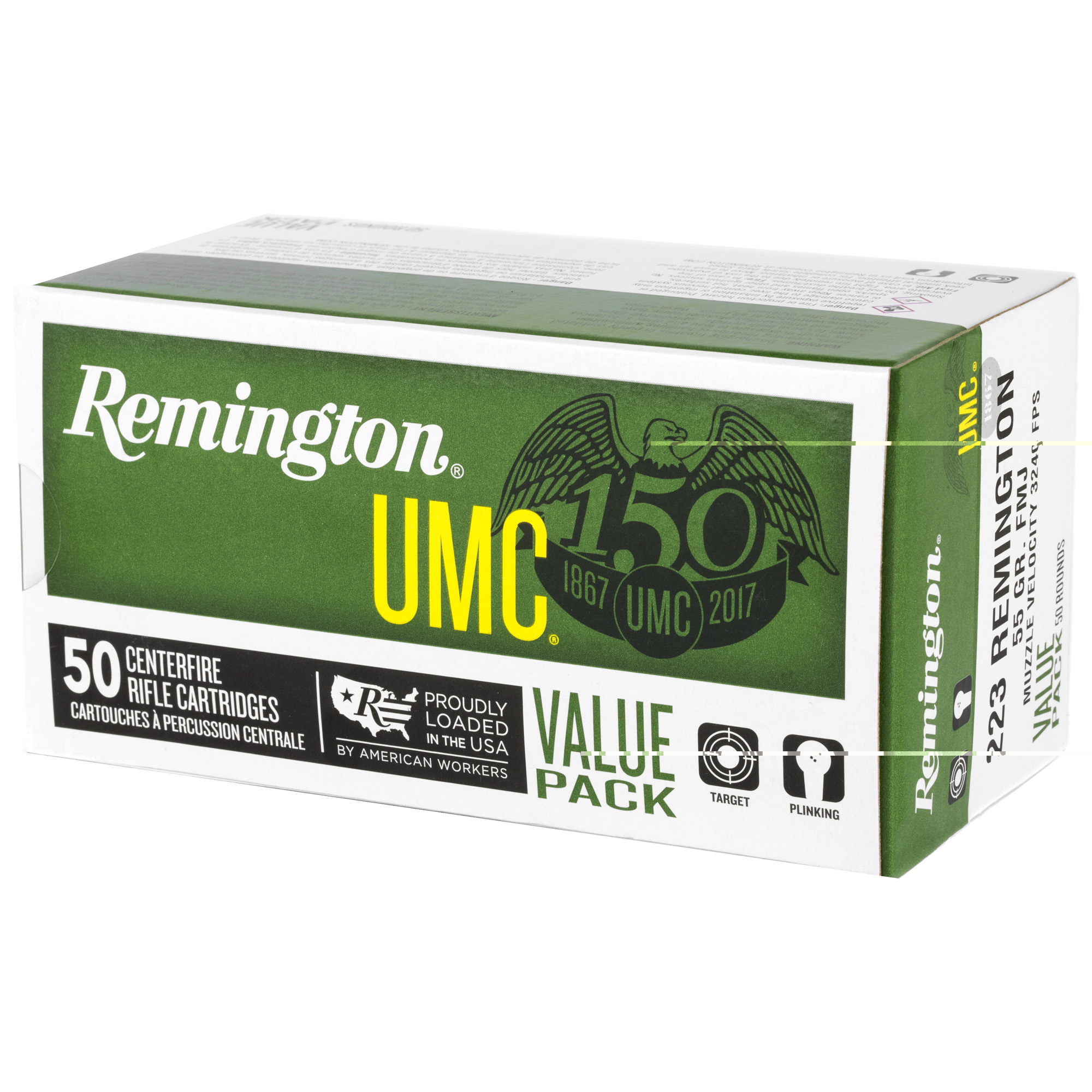 Rem Umc 223rem 55gr Fmj 50-400 - Image 3