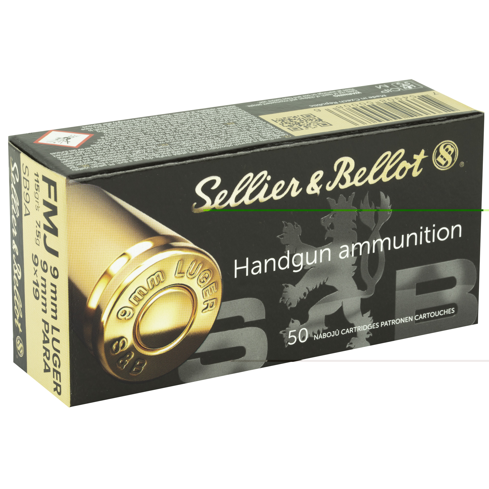 Sellor & Bellot 9mm 115gr FMJ - Image 2