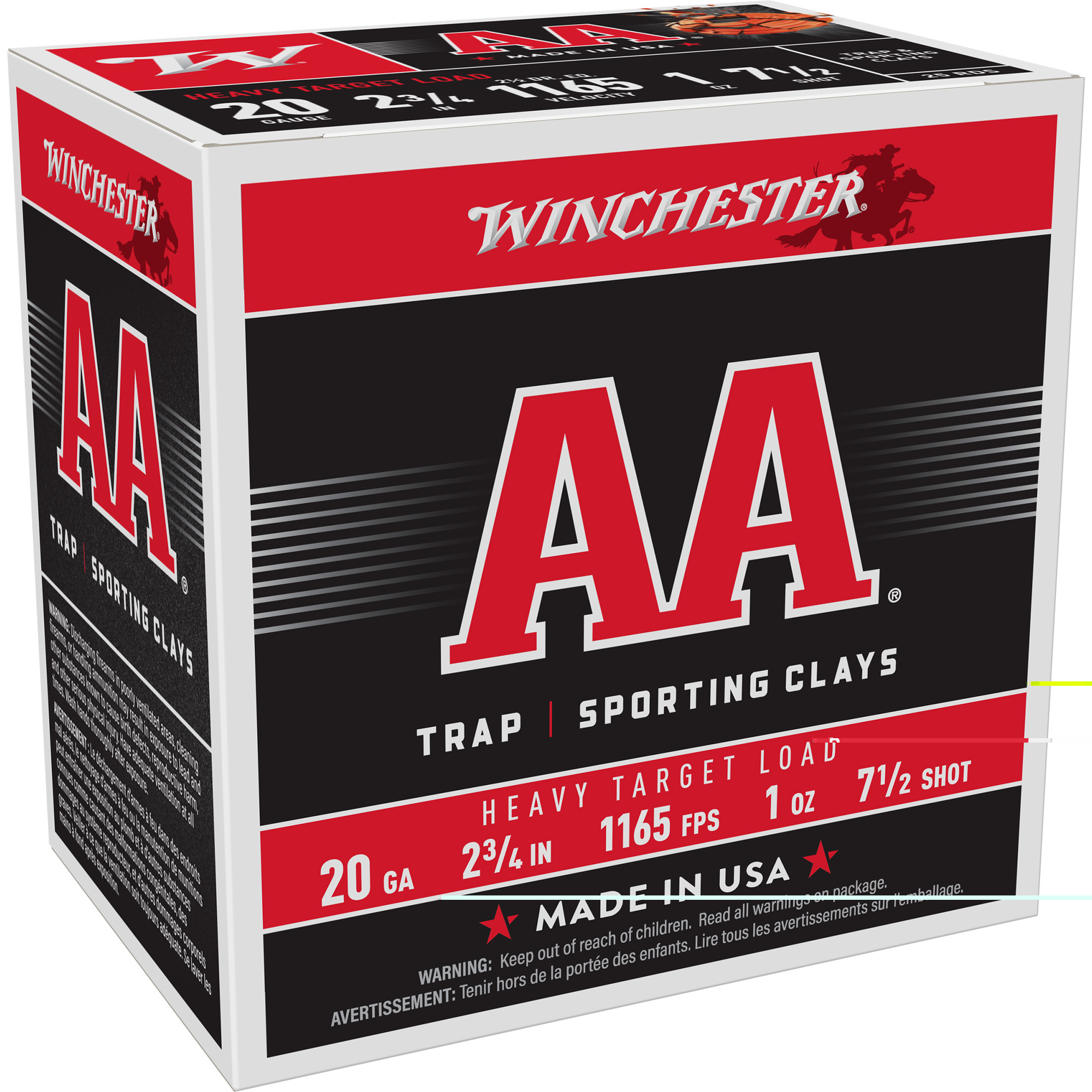 Winchester Aa Trgt 20ga 2.75" #7.5