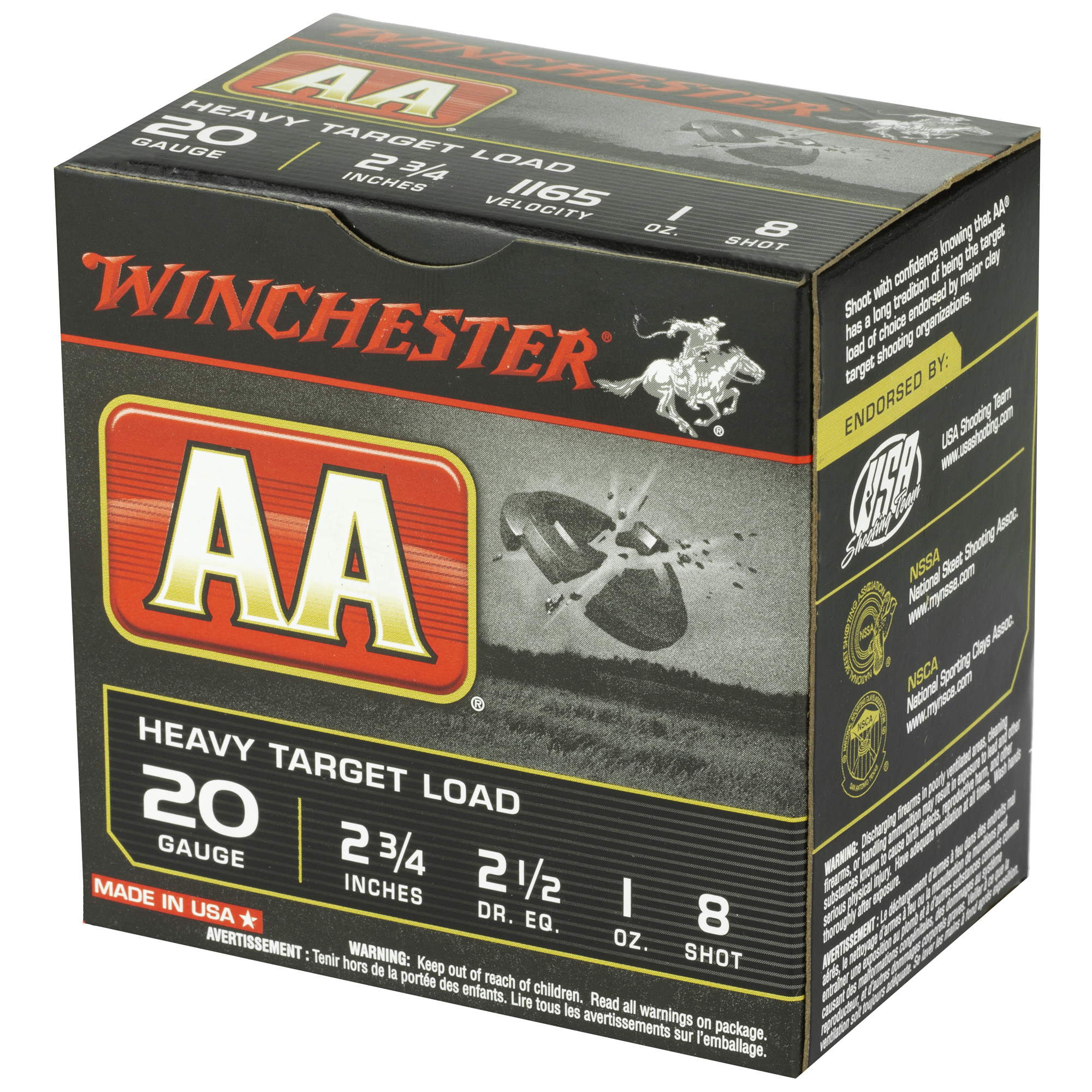 Winchester Aa Hvy Trgt 20ga 2.75" #8 - Image 4