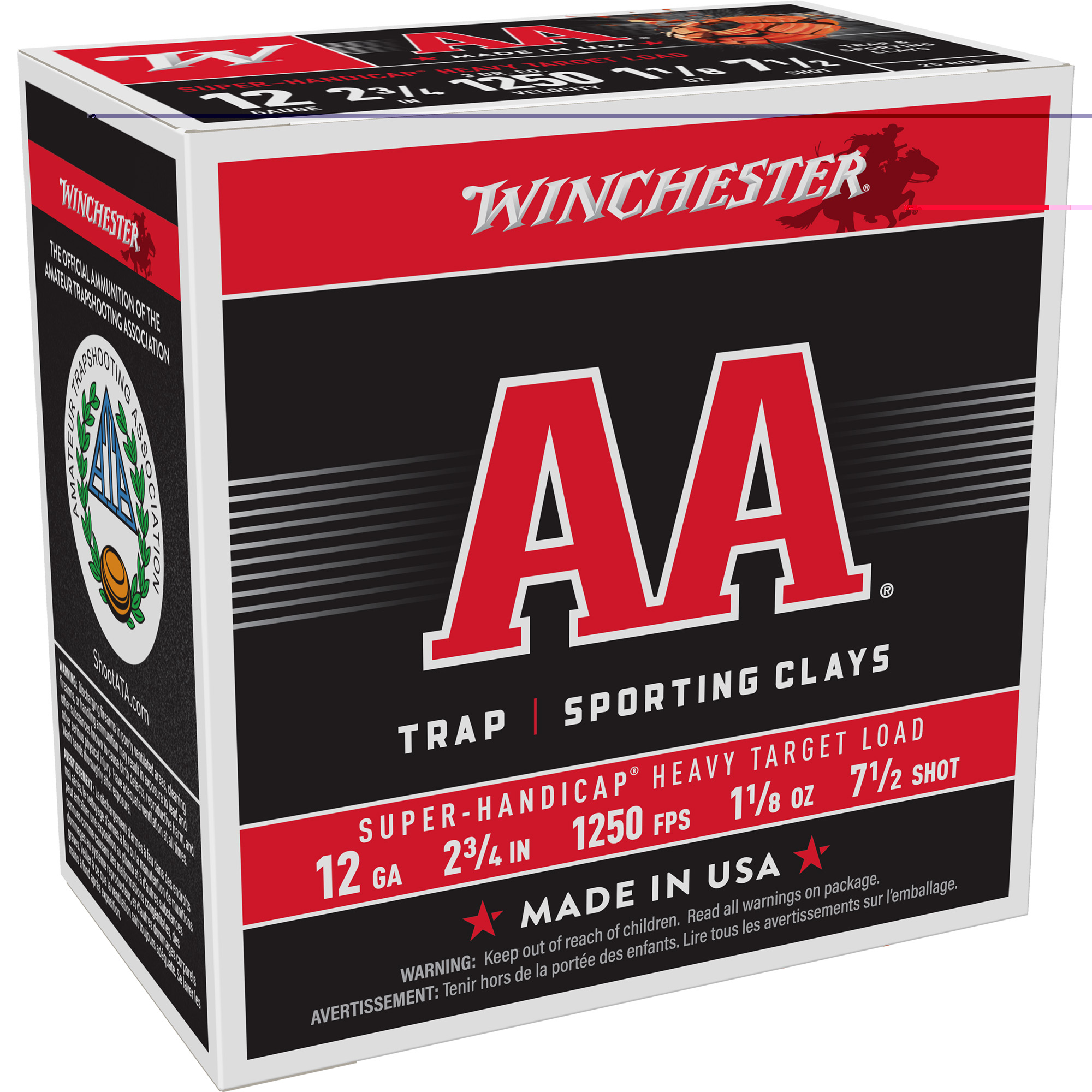 Winchester Aa Super Hc 12ga 2.75" #7.5 25-