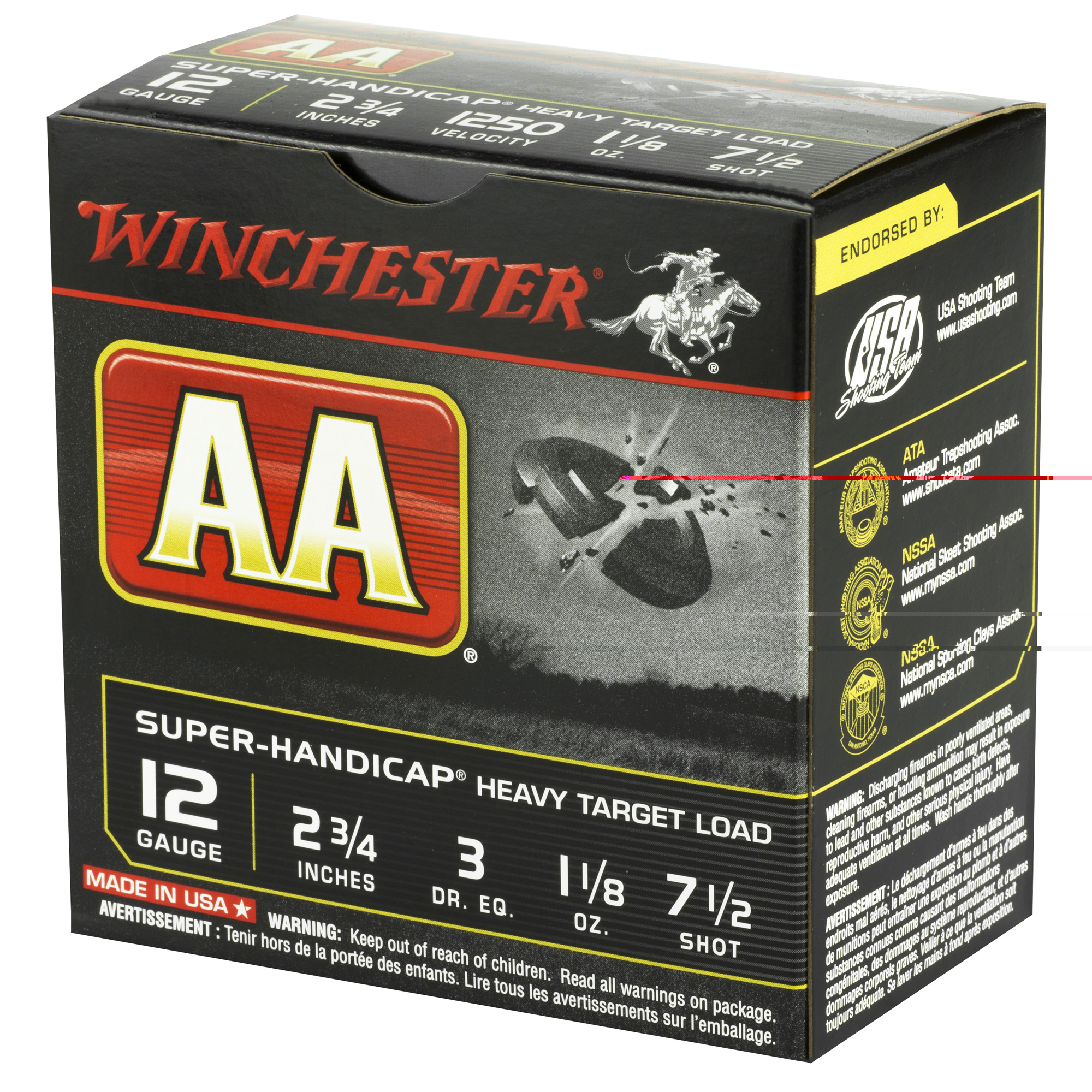 Winchester Aa Super Hc 12ga 2.75" #7.5 25- - Image 3