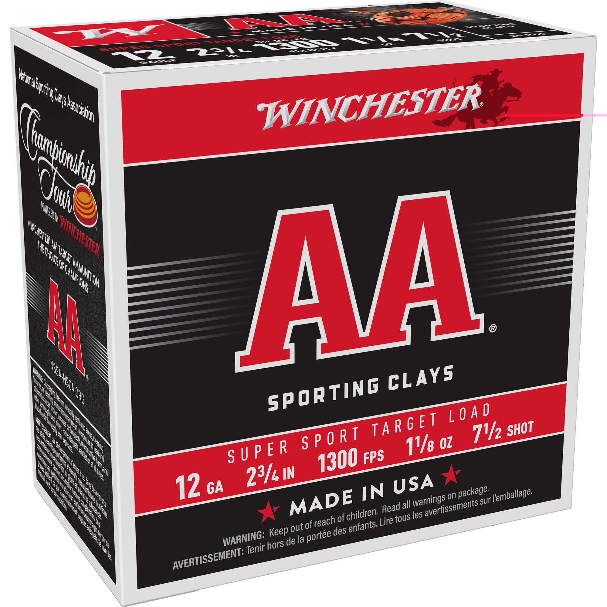 Winchester Aa Ss 12ga 2.75" #7.5
