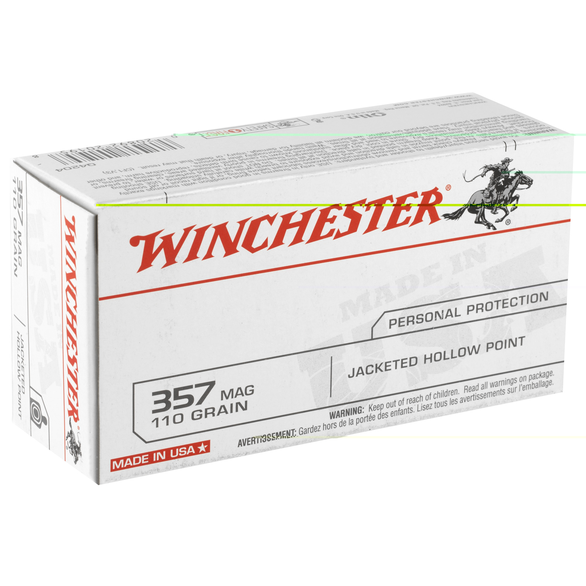 Winchester Usa 357 MAG 110JHP - Image 3