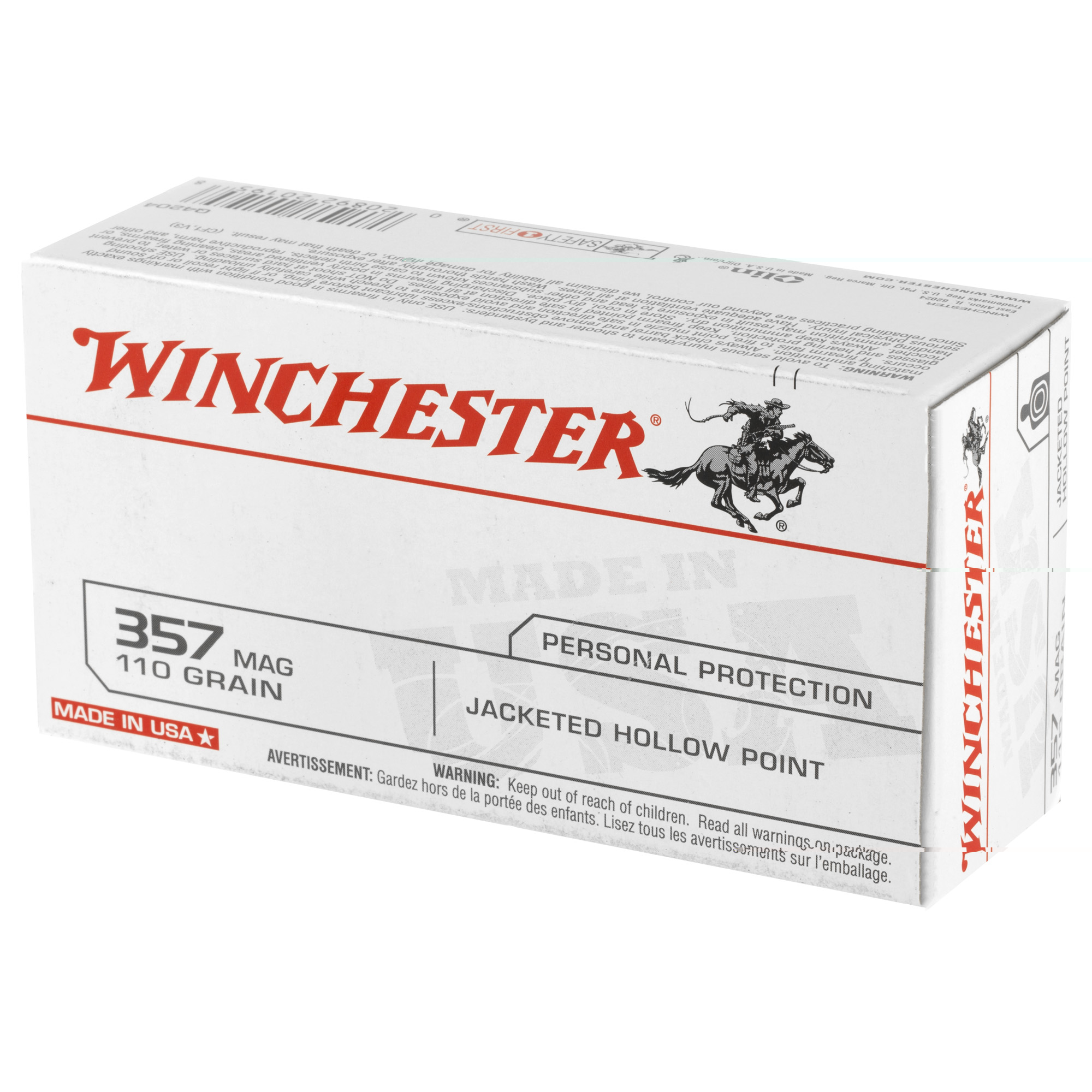 Winchester Usa 357 MAG 110JHP - Image 2