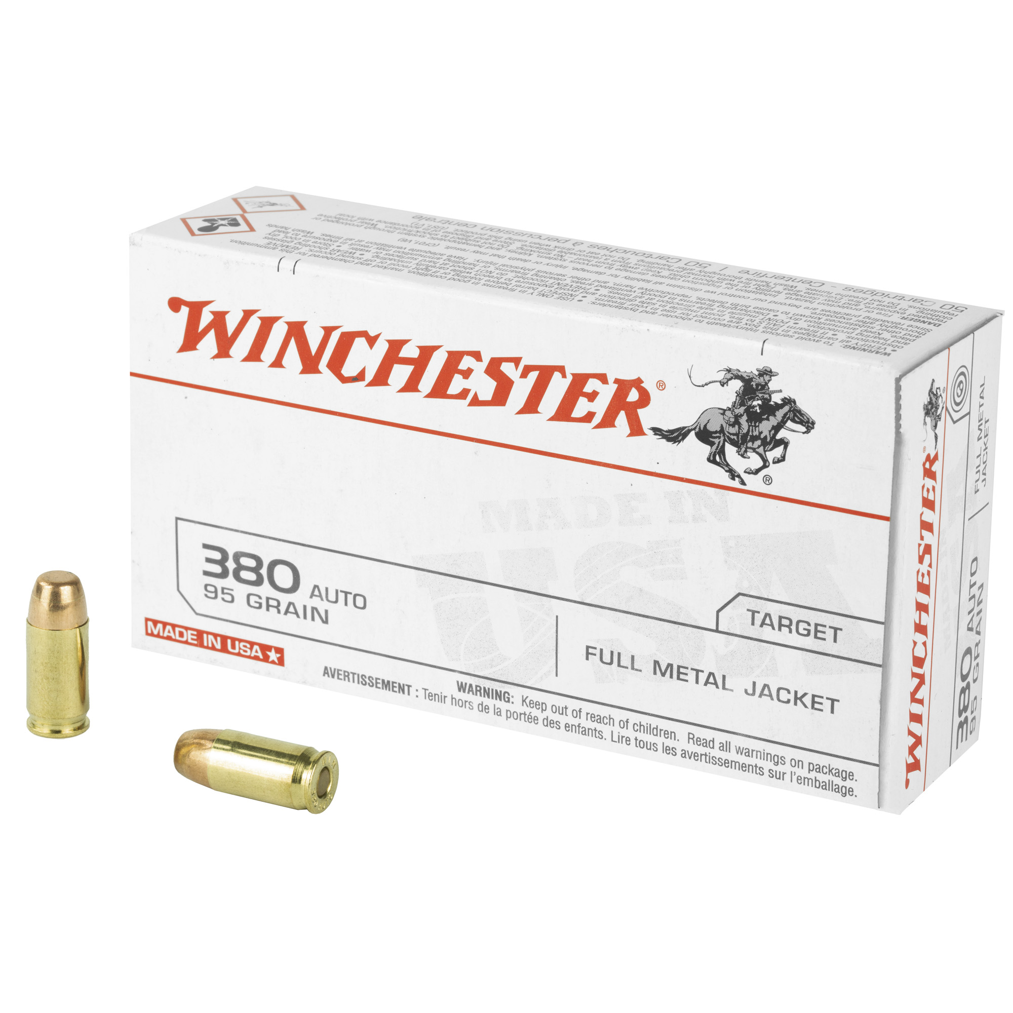 Winchester Usa 380 ACP 95gr FMJ