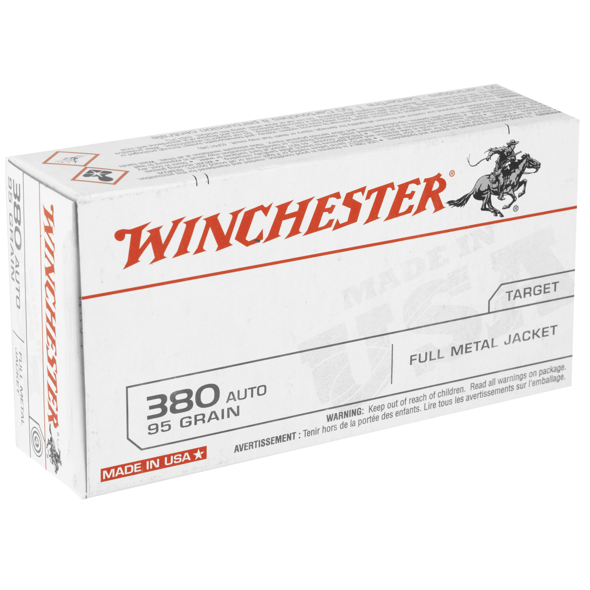 Winchester Usa 380 ACP 95gr FMJ - Image 3