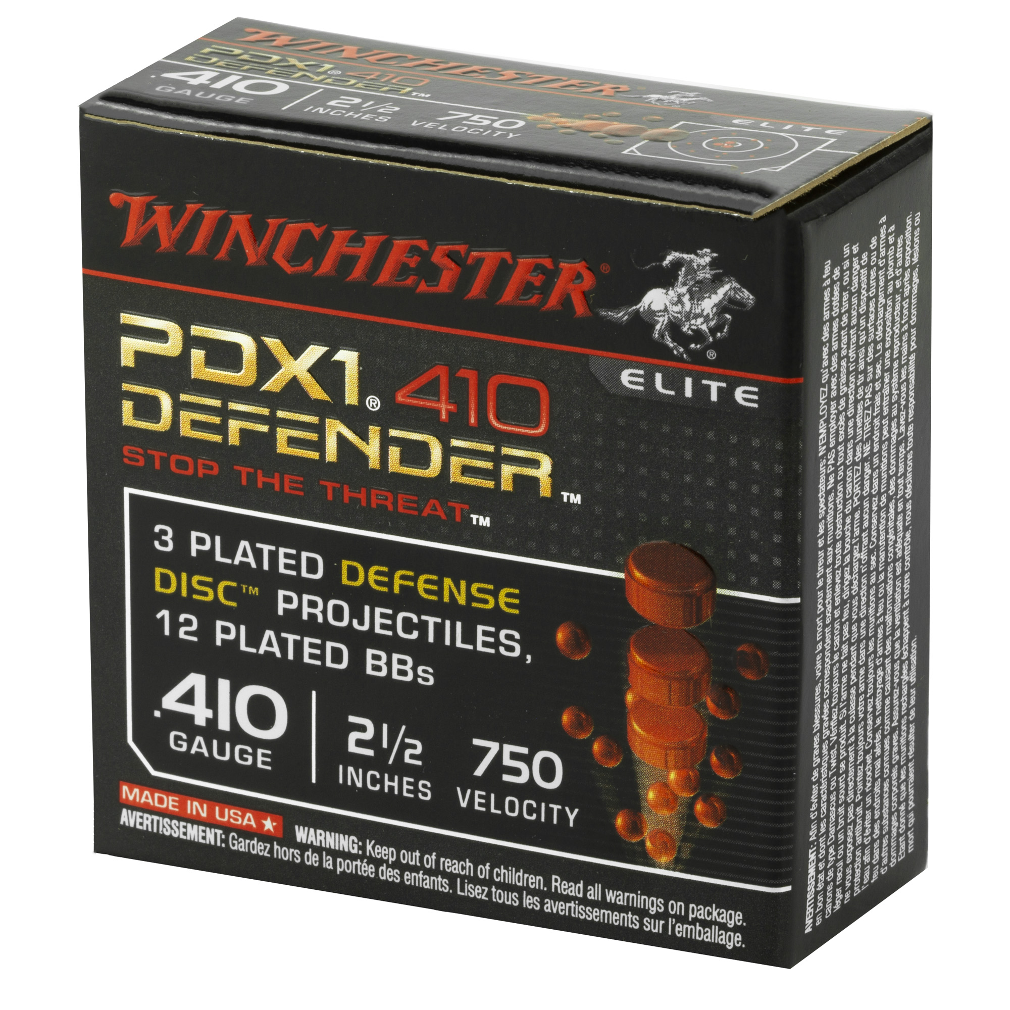 Winchester Defender 410 2.5" 3-12 Disc 10 - Image 3