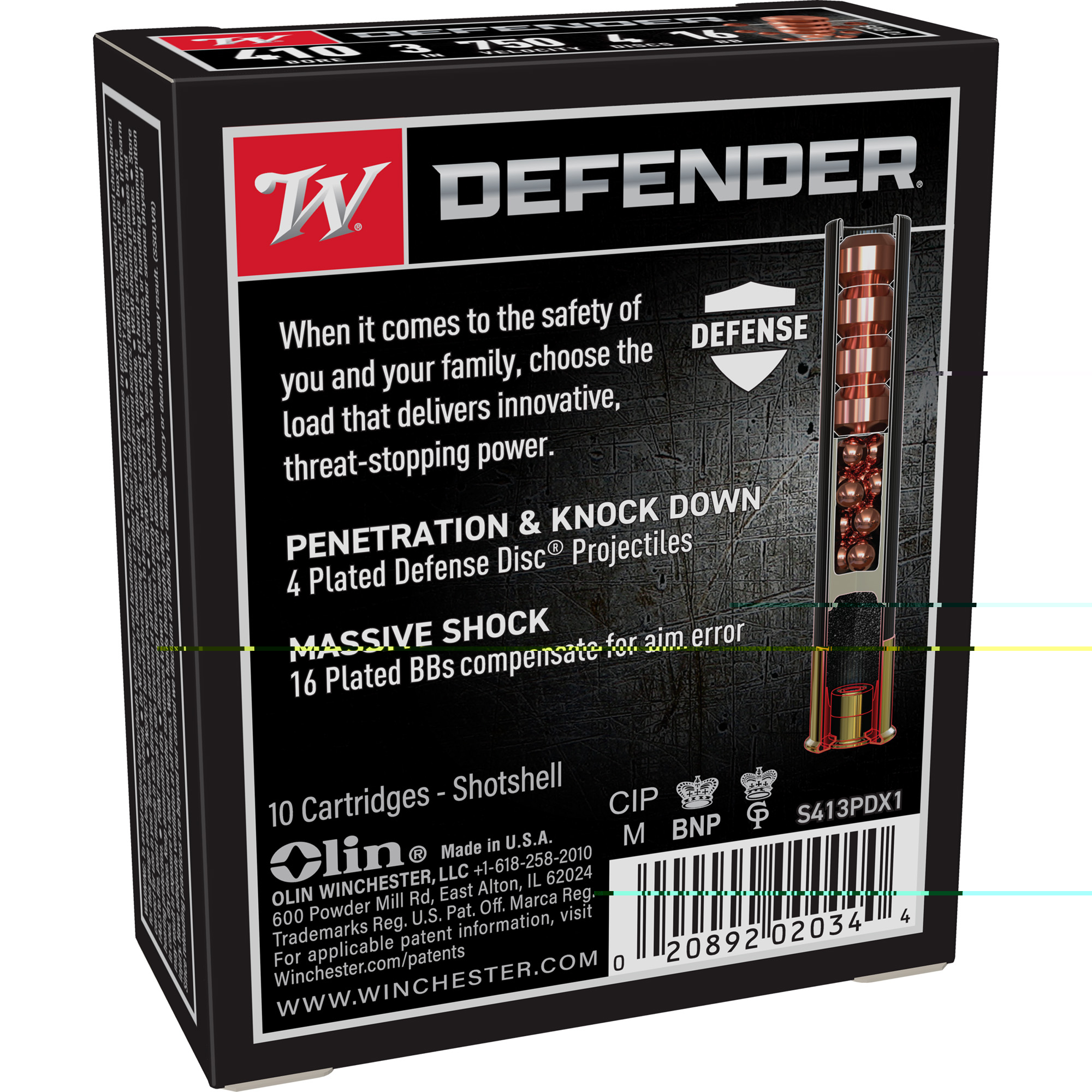 Winchester Pdx1 410ga 3" 3x12 Pellet - Image 2