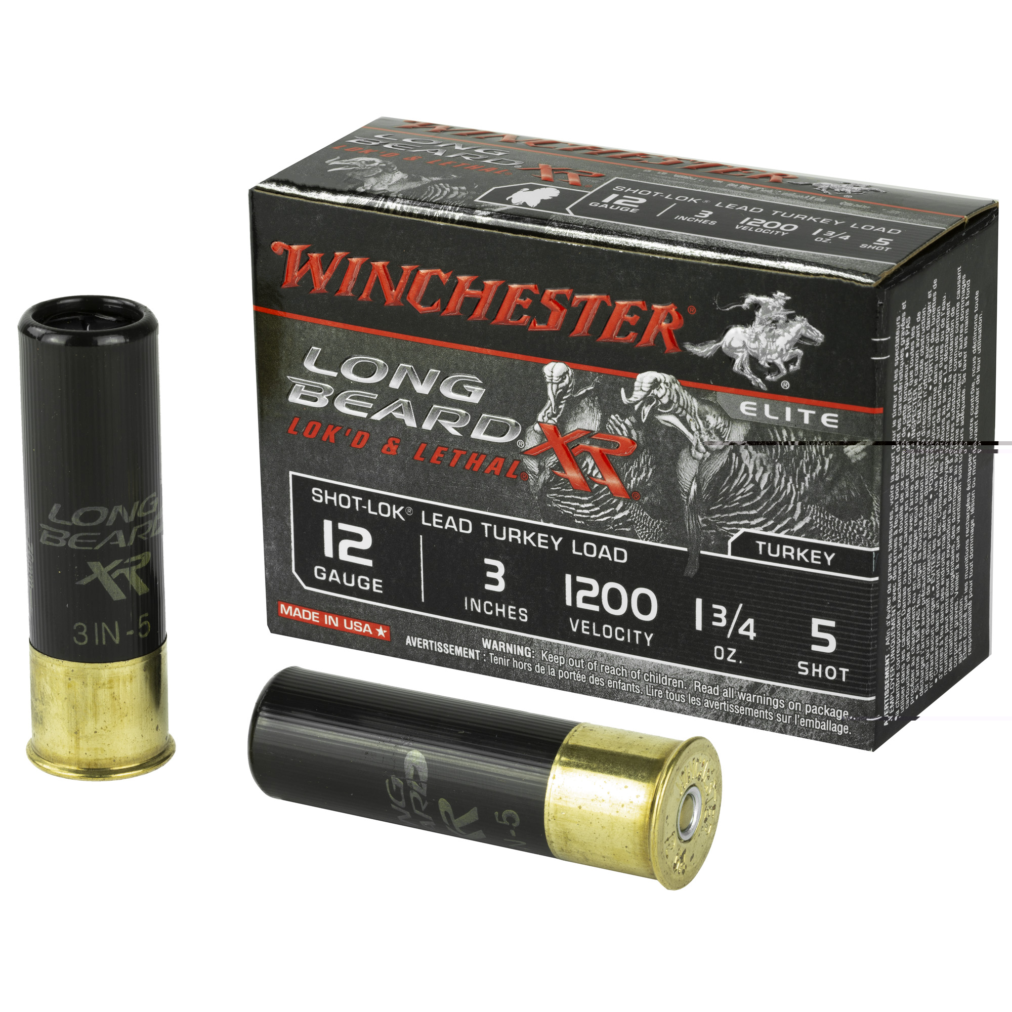 Winchester Lb Xr Trky 12ga 3" #5 1.75oz 10-