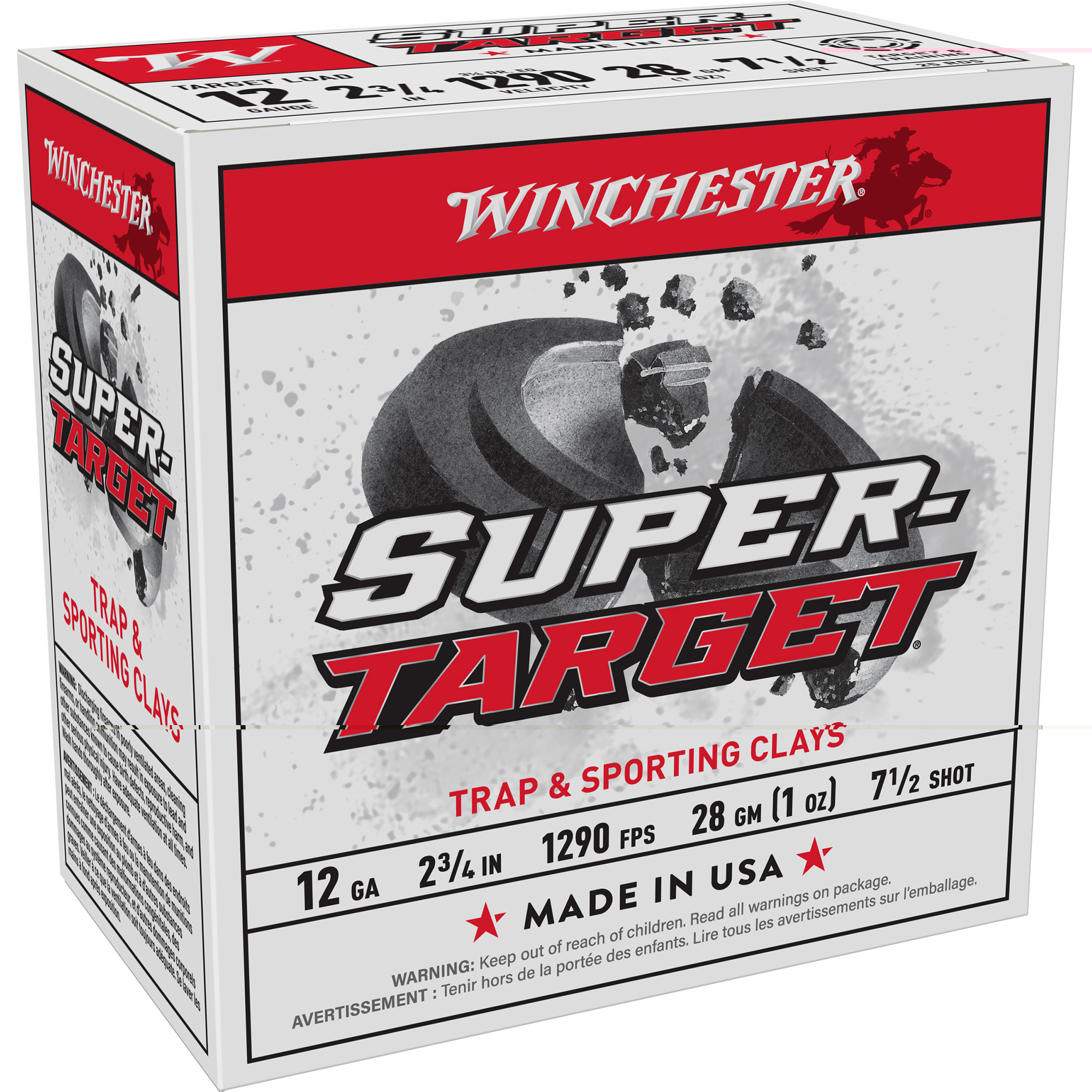 Winchester Sprtrgt 12ga 2.75" #7.5