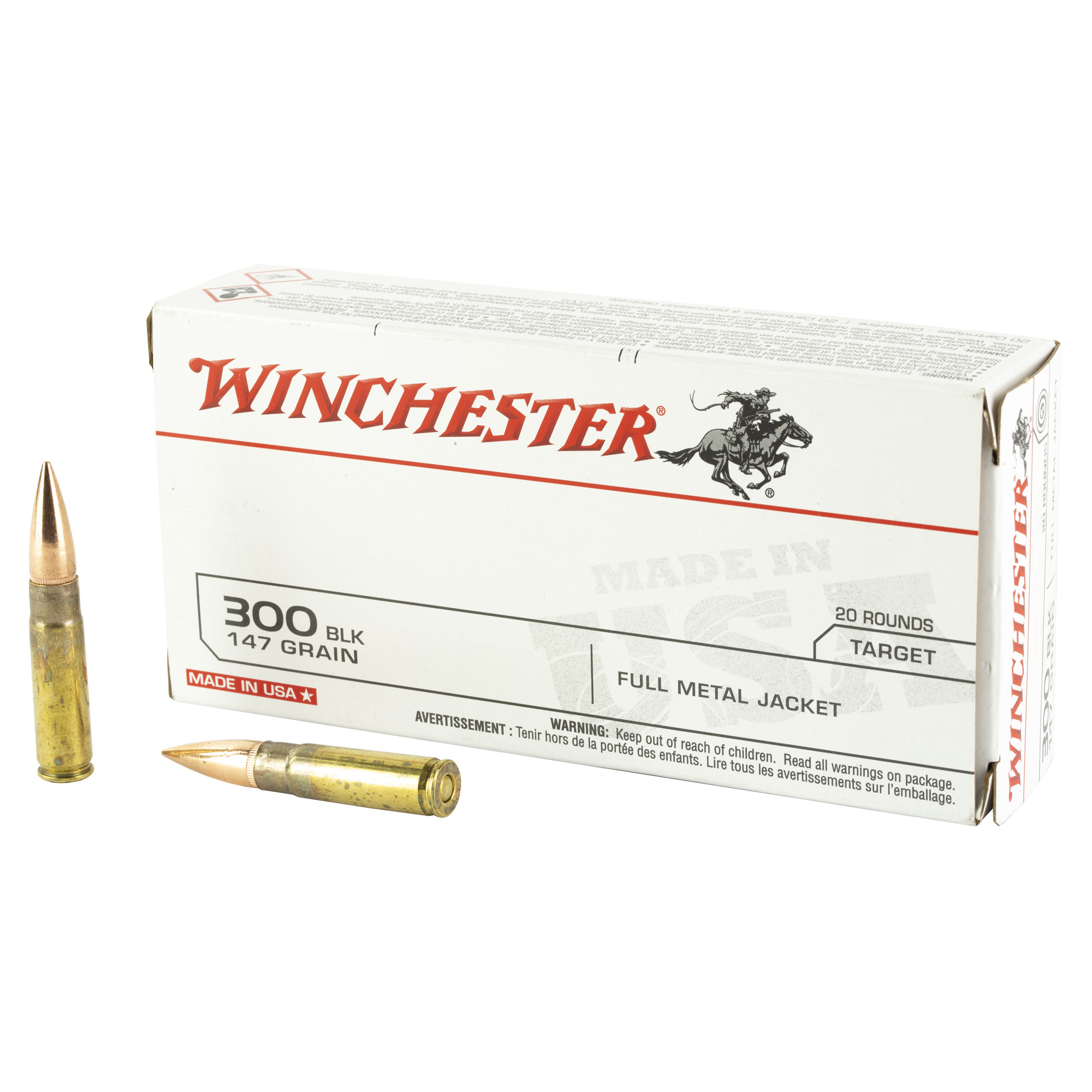 Winchester Usa 300 Blk 147gr FMJ - Image 4