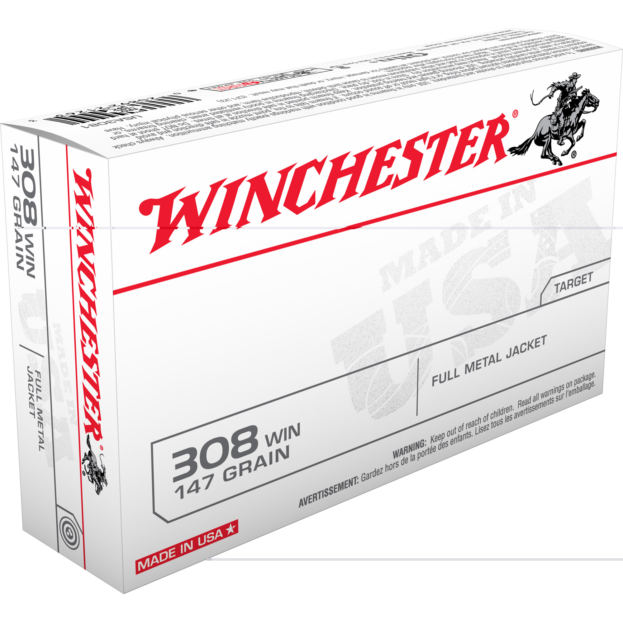 Winchester Usa Trgt 308 Winchester 147gr FMJ