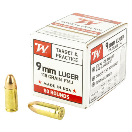 Winchester Usa 9mm Luger 115gr FMJ