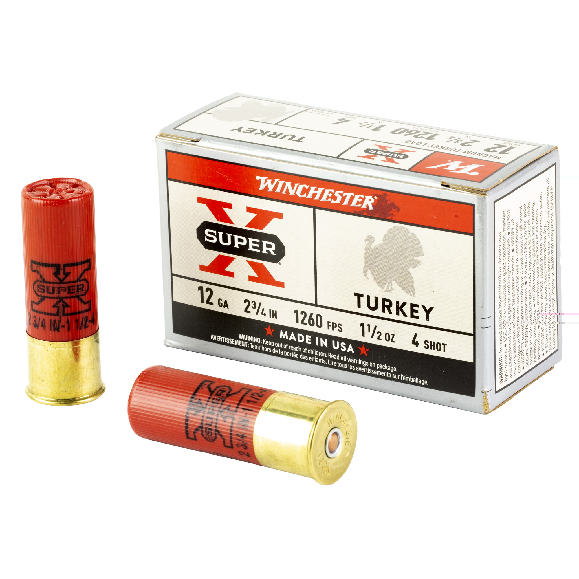 Winchester Sprx Trky 12ga 2.75" #4