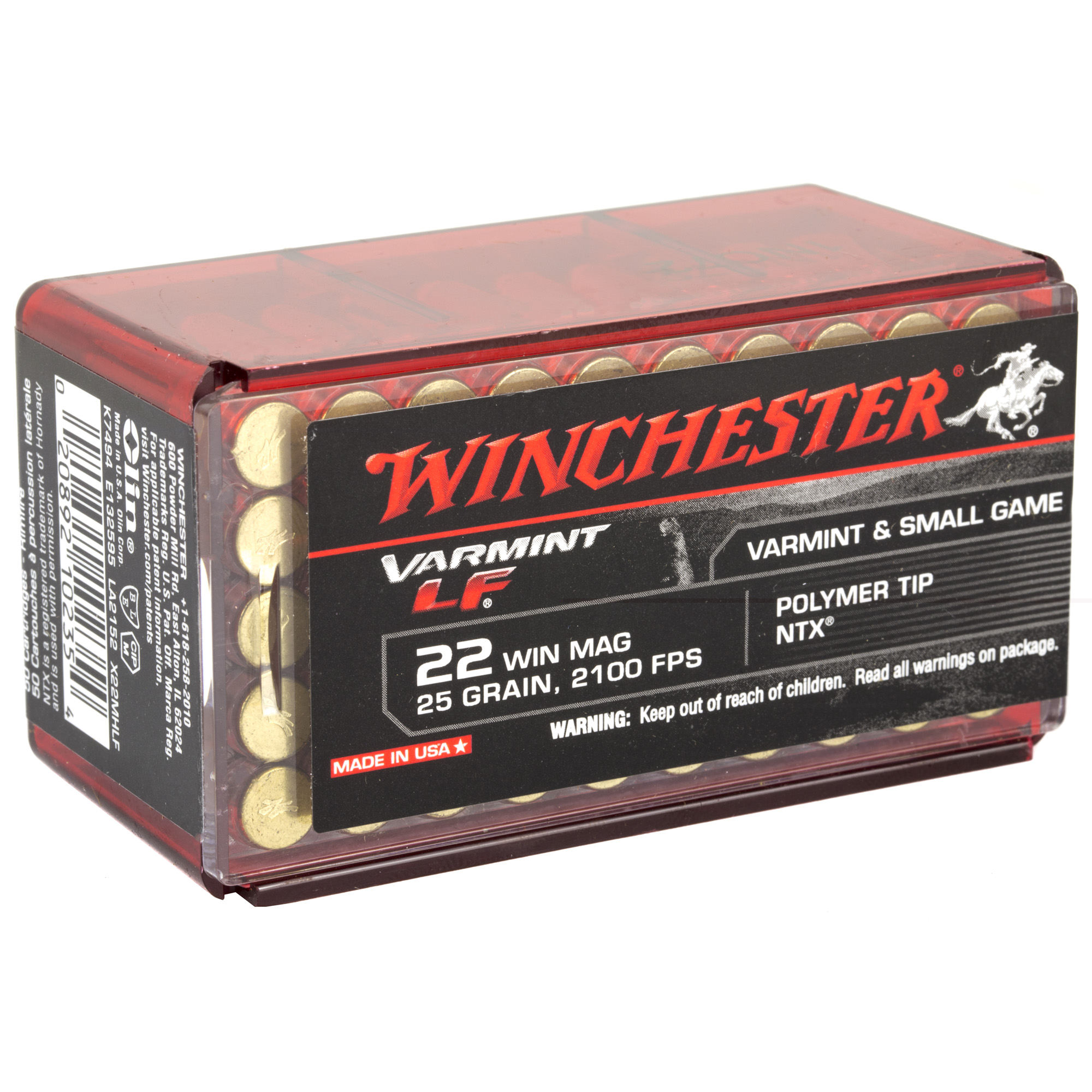 Winchester Varmint Lf 22wmr 25gr Ntx 50- - Image 2