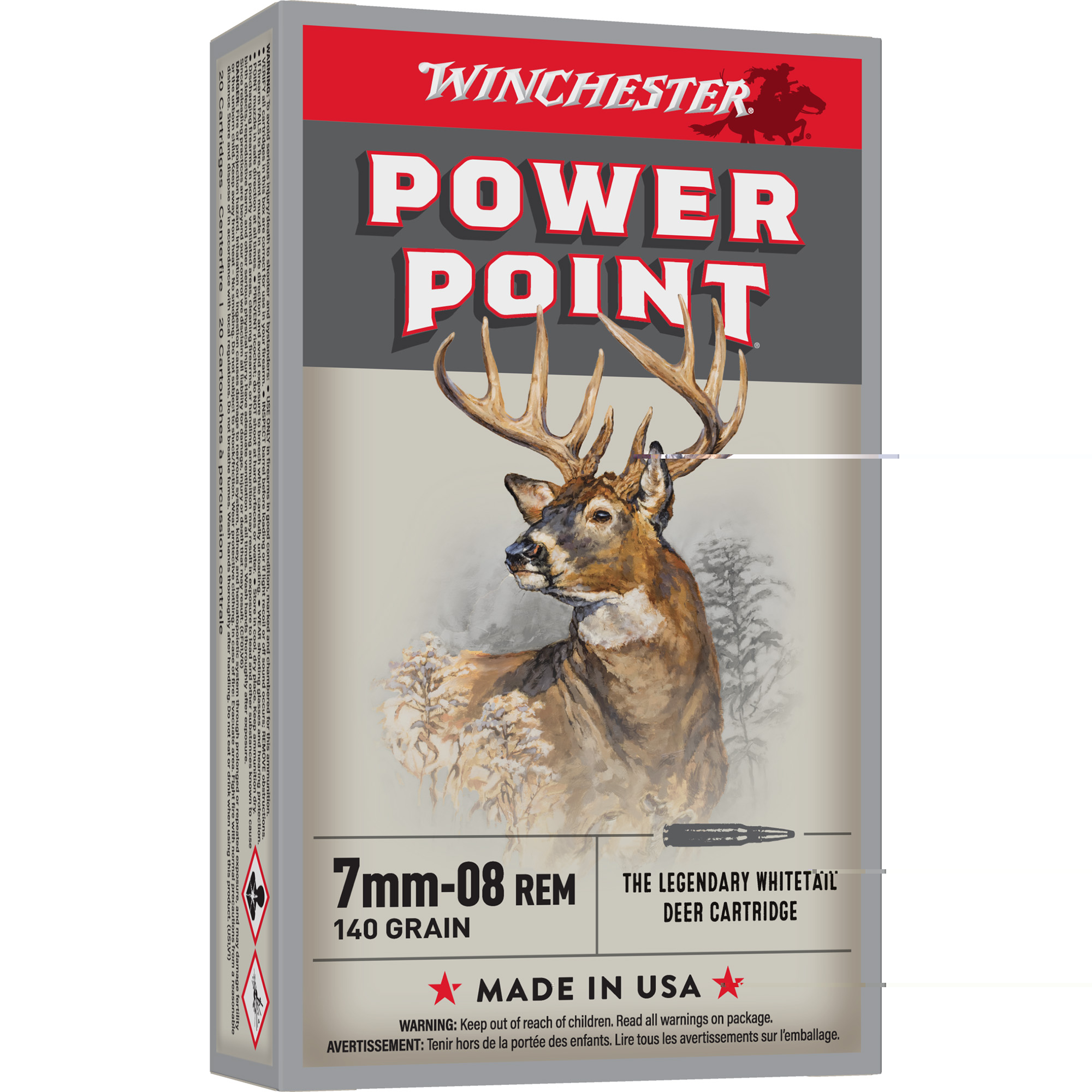 Winchester Sprx Pwr Pnt 7mm-08 140gr