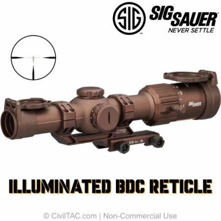 Sig Sauer Tango MSR Rifle Scope 1-6x24mm BDC10 SFP SOTM61200
