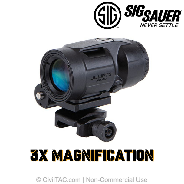 Sig Sauer JULIET3 Micro Magnifier 3X 22mm SOJ3M001