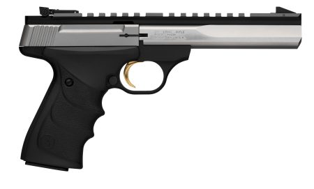 Browning - Browning Buck Mark Contour Stainless Semi-Auto Pistol, 22 LR, 10-Round Capacity