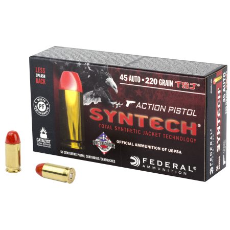 Federal - Federal American Eagle Syntech 45 ACP 220 Grain Total Synthetic Jacket Ammunition - Pack of 50 Rounds
