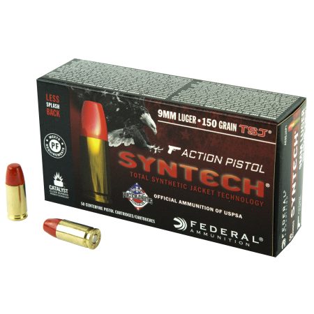Federal - Federal American Eagle 9mm 150-Grain Total Synthetic Jacket Ammunition - 50 Rounds per Box