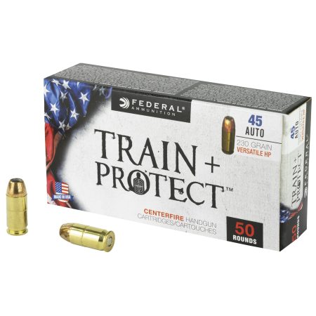 Federal - Federal Train & Protect 45 ACP 230-Grain Versatile Hollow Point Ammo - 50 Rounds