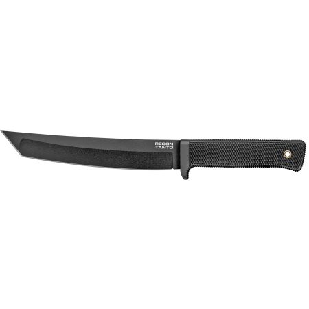 Cold Steel - Cold Steel Recon Tanto Fixed Blade Knife with Sheath - 7 Inch Plain Edge, Black