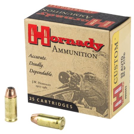 Hornady - Hornady Custom 32 ACP 60 Grain XTP Pistol Ammunition - Reliable Self-Defense & Target Shooting