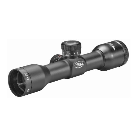 BSA Optics - BSA Optics Tactical Weapon Series 4x30 Mil-Dot Rifle Scope with 30mm Objective and Black Finish