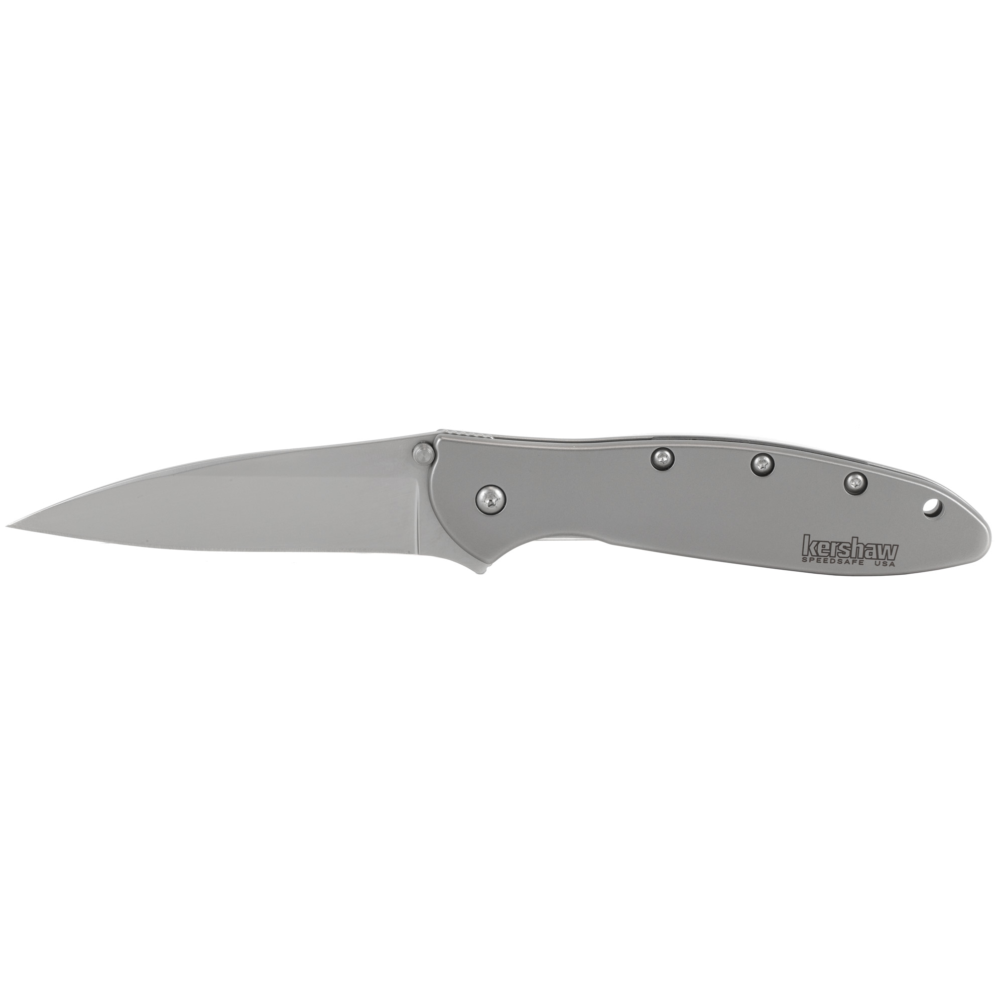 Kershaw - Kershaw Leek Folding Knife with 3-Inch Plain Blade, Assisted Opening, Model 1660