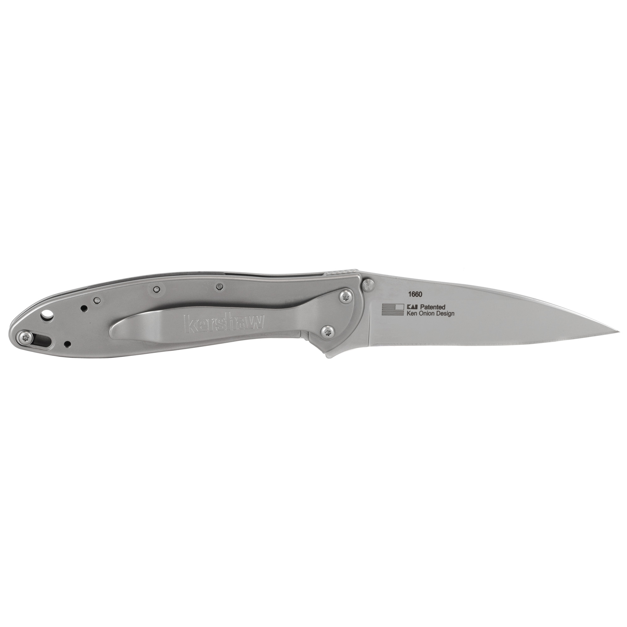 Kershaw - Kershaw Leek Folding Knife with 3-Inch Plain Blade, Assisted Opening, Model 1660 - Image 2