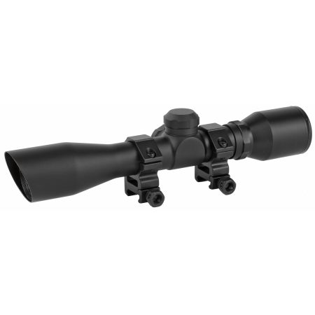 TRUGLO - TRUGLO 4x32 Compact Rifle Scope with Diamond Shotgun Reticle, Black