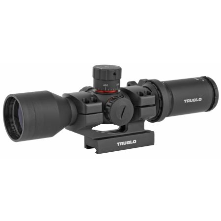 TRUGLO - TRUGLO SCP TAC 3-9x42mm Illuminated Duplex Rifle Scope with Locking Turrets and Monolithic Mount