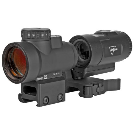 Trijicon - Trijicon MRO HD Red Dot Sight with Magnifier - 25mm Objective, 2 MOA & 68 MOA Reticle, Black