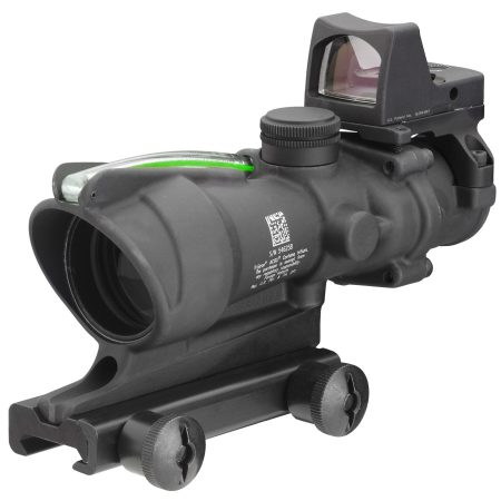 Trijicon - Trijicon ACOG 4x32 Rifle Scope with Green Chevron Reticle and RMR Type 2 Sight
