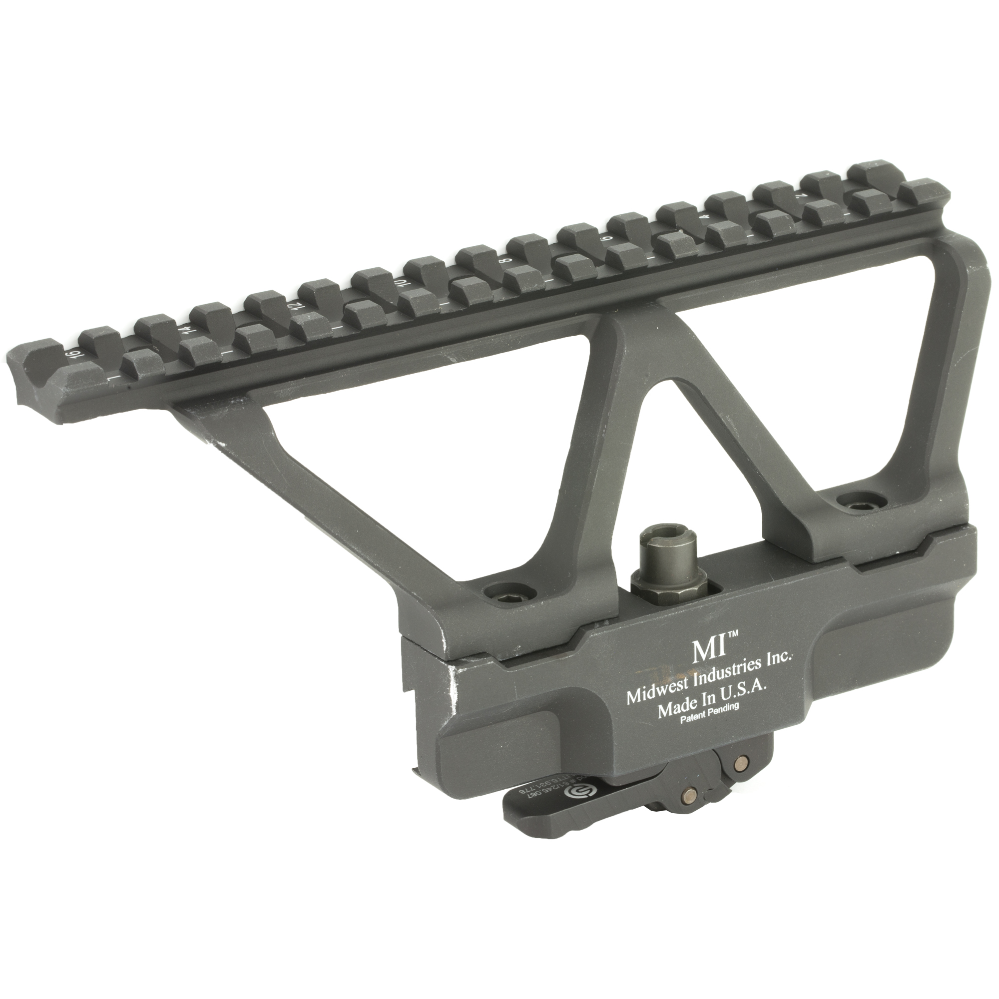 Midwest Industries - Midwest Industries Gen 2 AK Scope Mount with Railed Side Mount for AK Rifles