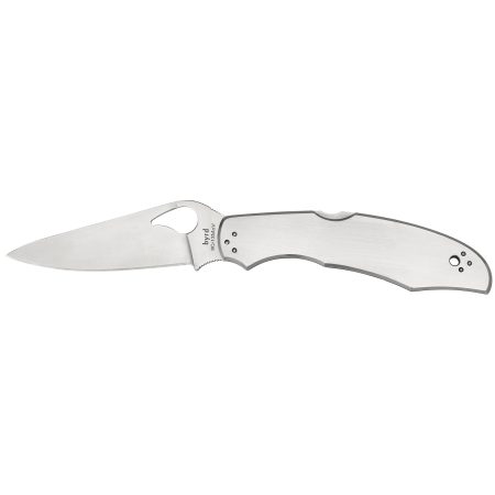 Spyderco - Spyderco Byrd Cara Cara 3.75-inch Folding Knife with Plain Edge and 8Cr13MoV Steel