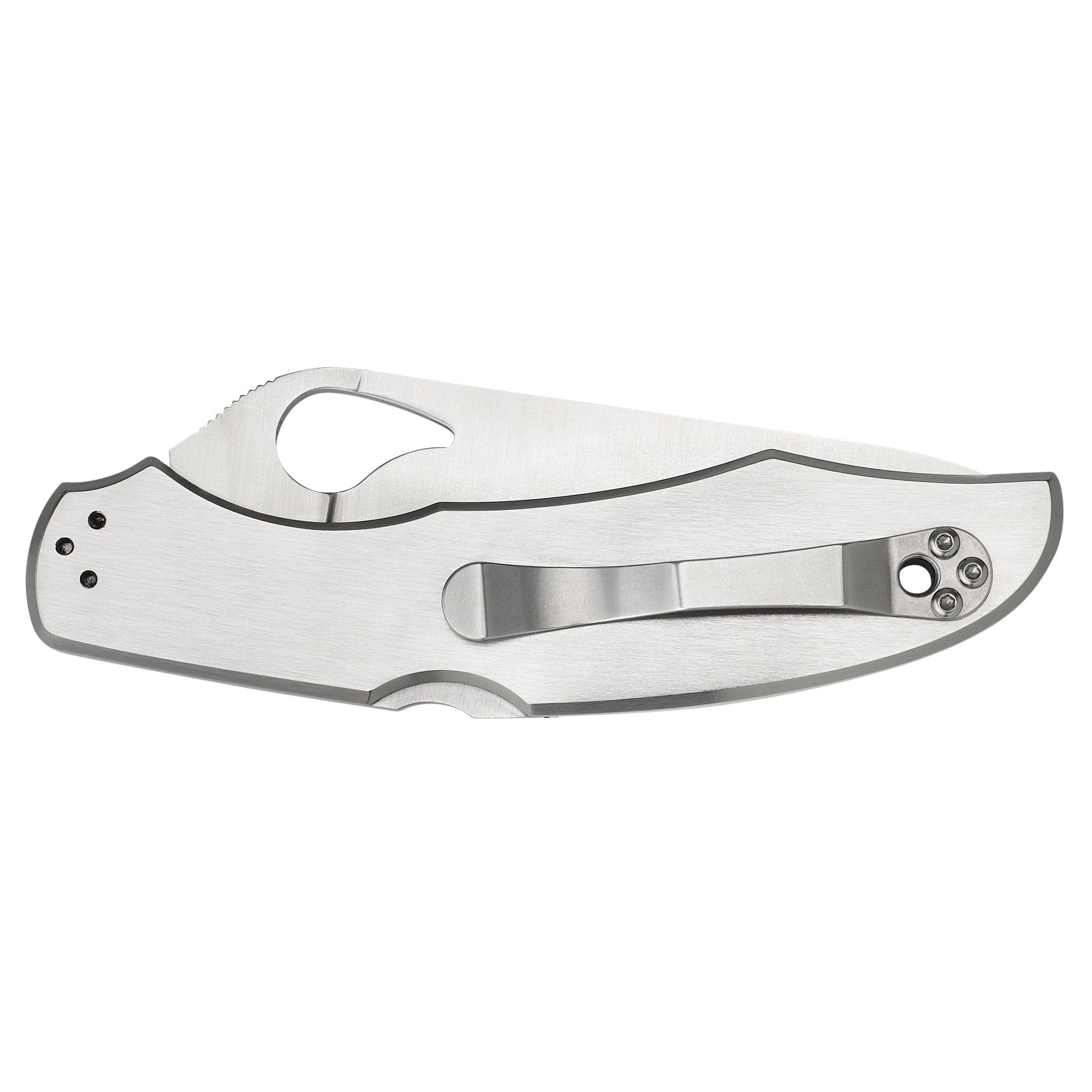 Spyderco - Spyderco Byrd Cara Cara Folding Knife 3.75-inch Combo Edge, 8Cr13MoV Steel, Silver - Image 2