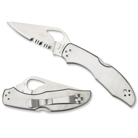 Spyderco - Spyderco Meadowlark 2 Folding Knife with 8Cr13MoV Steel - Compact Silver Design