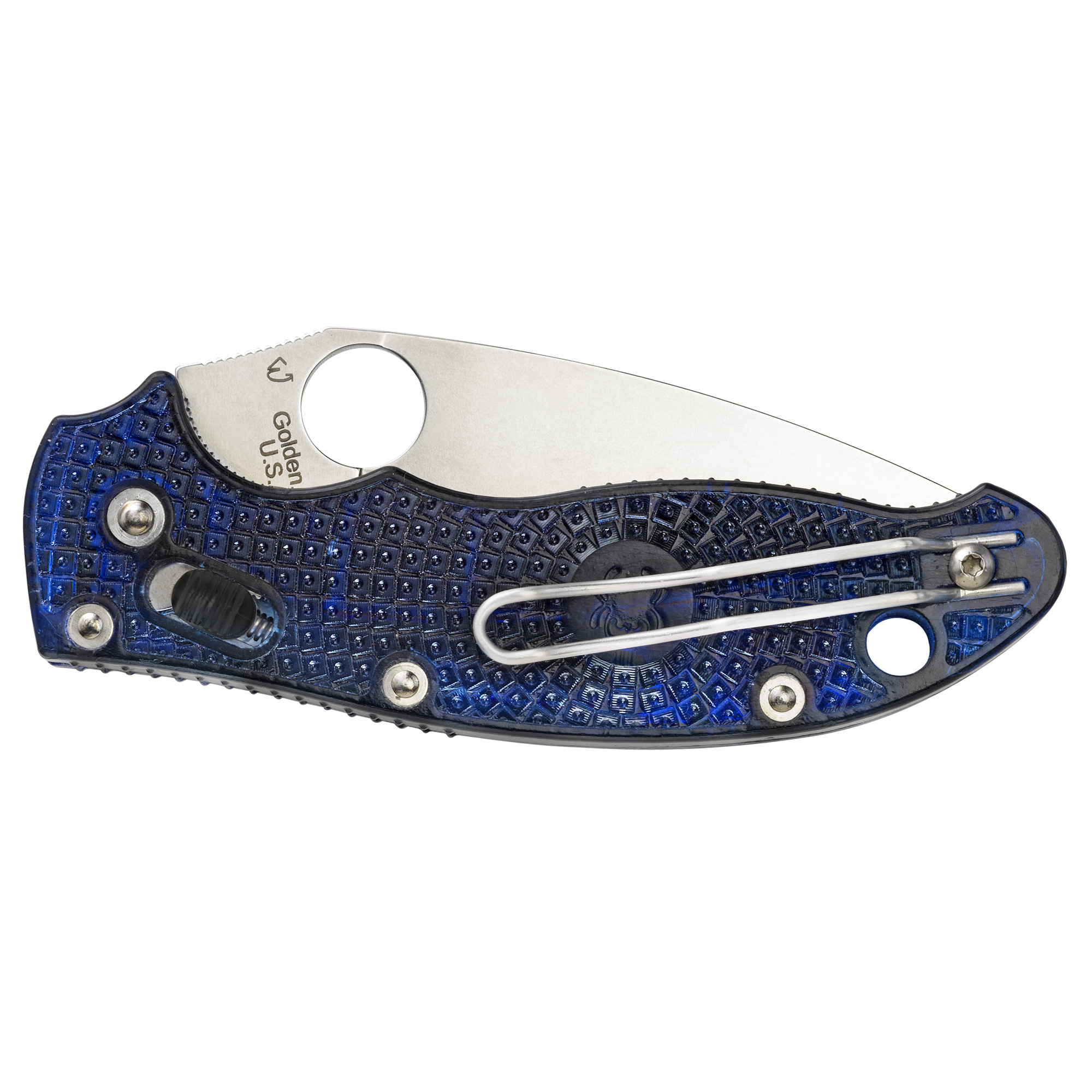 Spyderco - Spyderco Manix 2 Blue Folding Knife with CTS BD1N Blade – Model C101PBL2 - Image 2