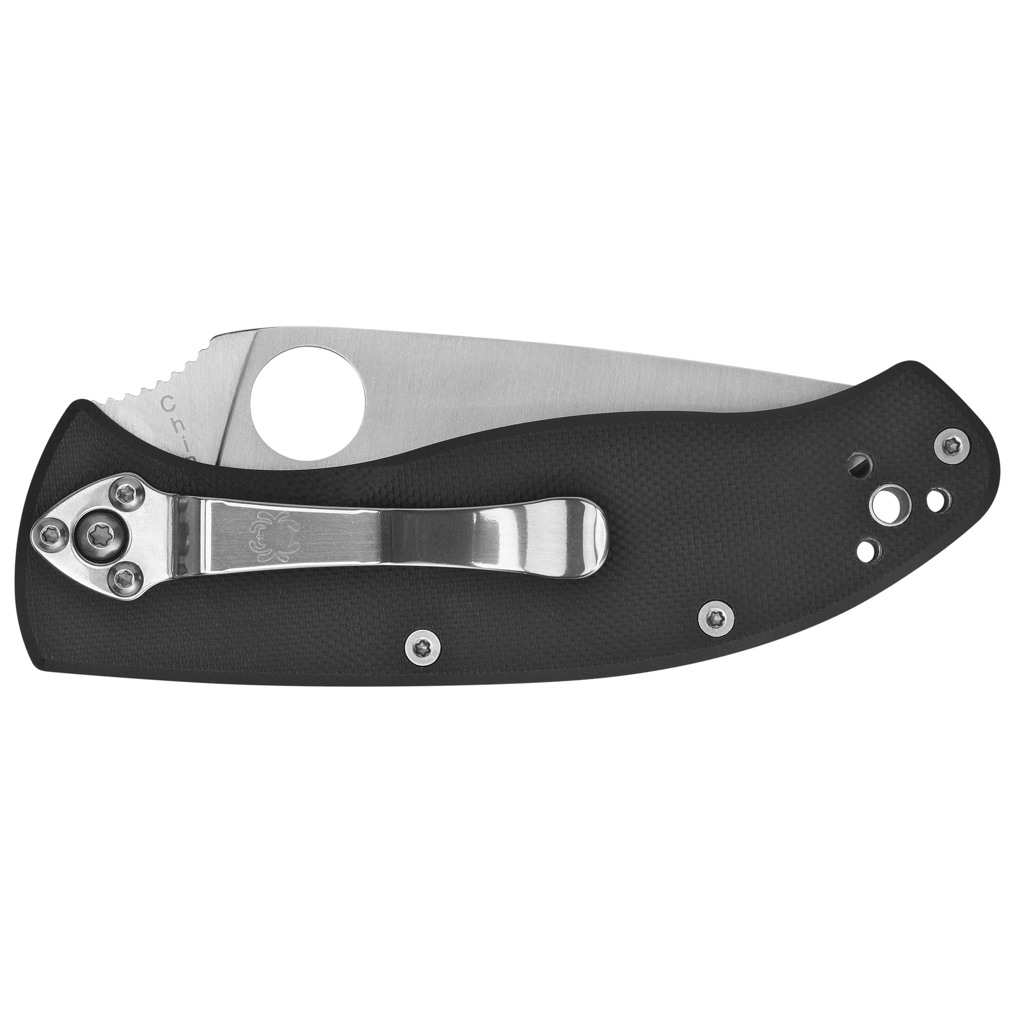 Spyderco - Spyderco Tenacious C122GPS Folding Knife with Combo Edge and Black Handle - Image 2