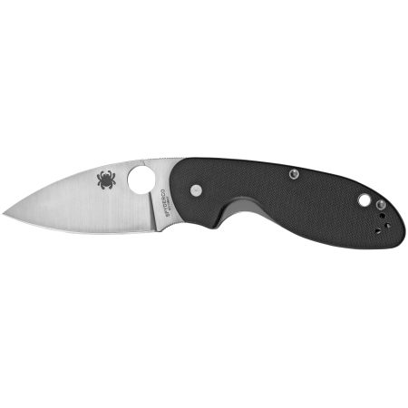 Spyderco - Spyderco Efficient Folding Knife C216GPBBK with Plain Edge and Black G-10 Handle
