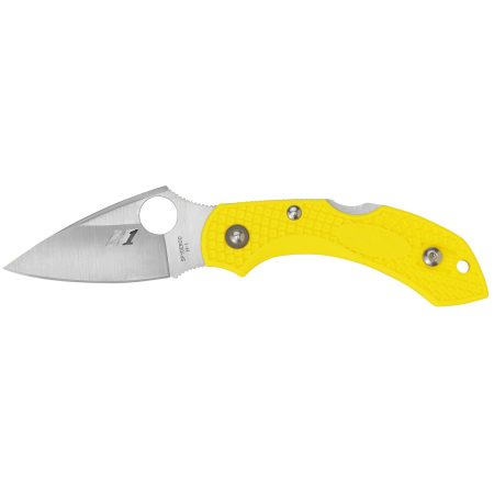 Spyderco - Spyderco Dragonfly 2 Salt Folding Knife with H-2 Steel Blade and Yellow FRN Handle - Part Number C28PYL2