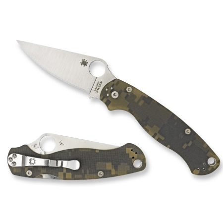 Spyderco - Spyderco Para Military 2 Folding Knife with CPM S45VN Steel and Camo Handle