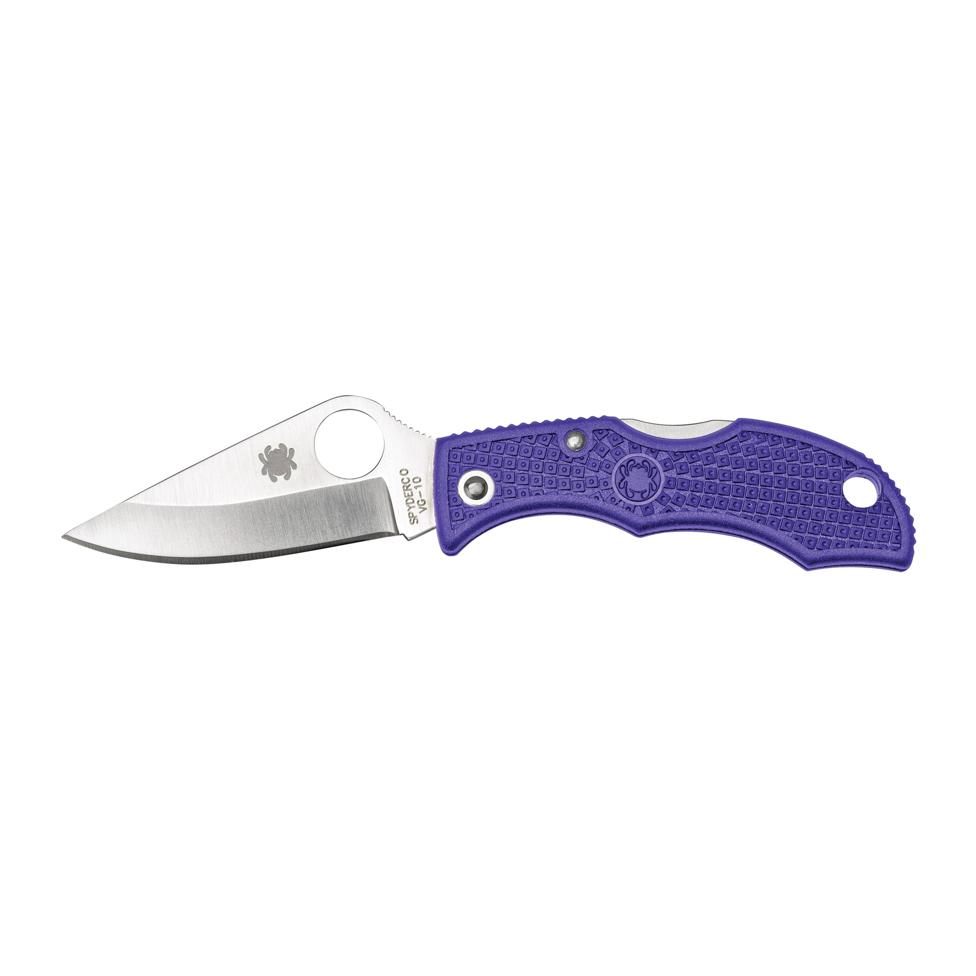 Spyderco - Spyderco Ladybug 3 Folding Knife with VG-10 Blade and Purple Handle
