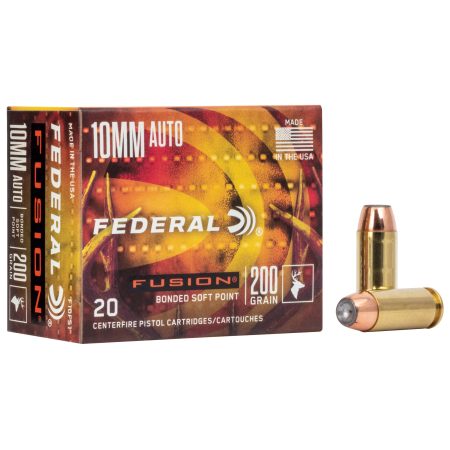 Federal - Federal Fusion 10mm 200 Grain Soft Point Ammunition – Box of 20 Rounds