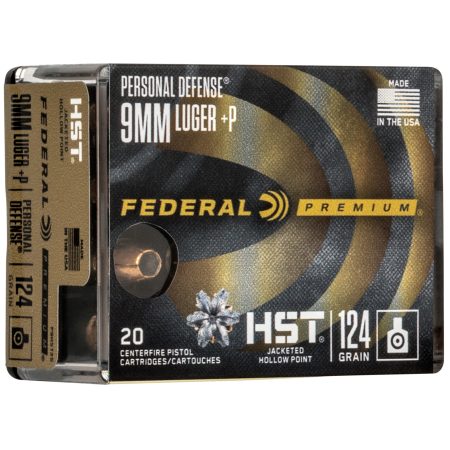 Federal - Federal Premium 9mm HST 124 Grain Hollow Point Ammunition - Self-Defense and Law Enforcement Quality